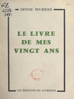 cover image of Le livre de mes vingt ans